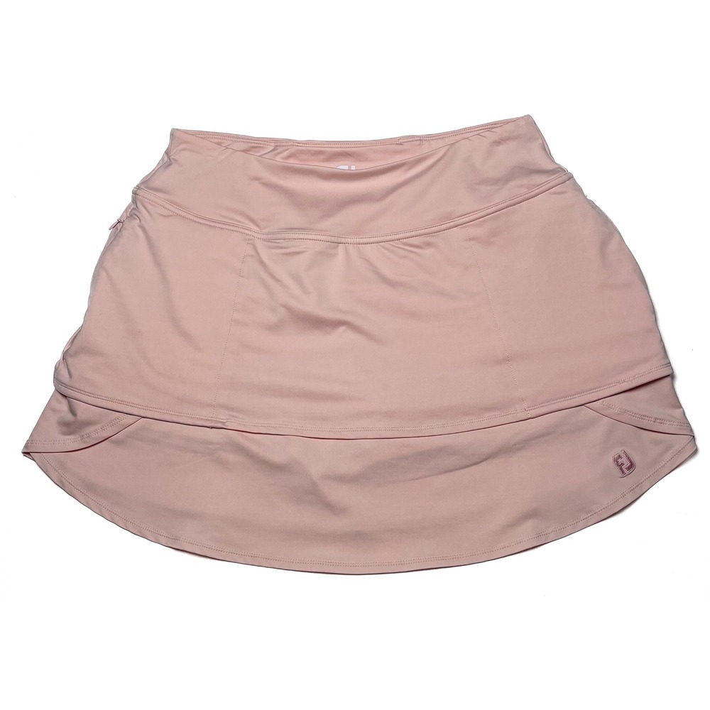 Footjoy Performance Layered Skort Women's‎ M Blush Pink Tiered Golf Tennis